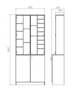 Витрина для красок "Bernardo"