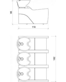 Мойка парикмахерская "FLATIRON 3P"