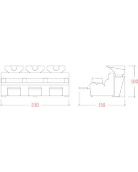 Мойка парикмахерская "NAPOLEONE III RELAX"