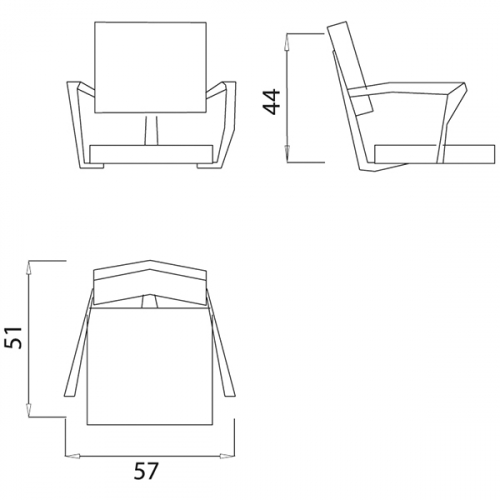 Кресло парикмахерское "Oneida"