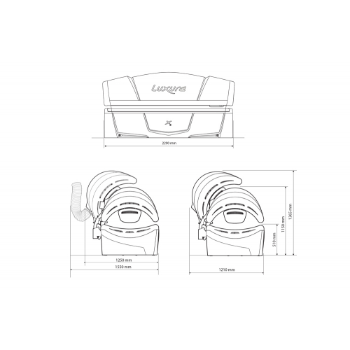 Горизонтальный солярий "Luxura X3 32 SLI INTENSIVE"