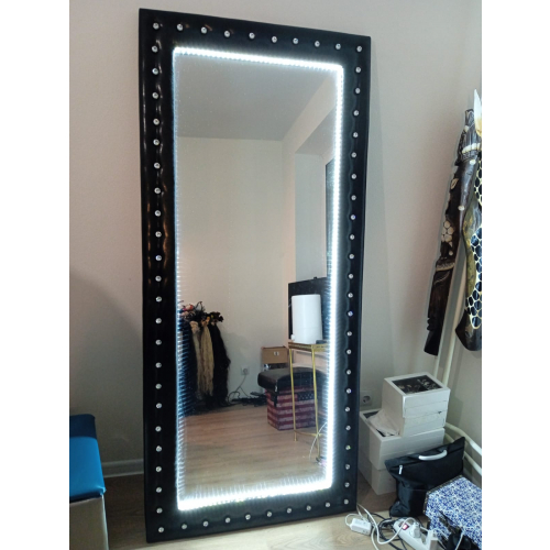 Парикмахерское зеркало "Гламур" с подсветкой