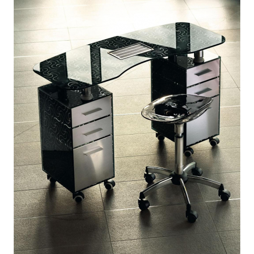 Стол маникюрный 2-ной с вытяжкой "188LХ/F2"