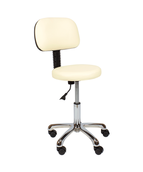 Стул мастера "Астек" низкий со спинкой хром